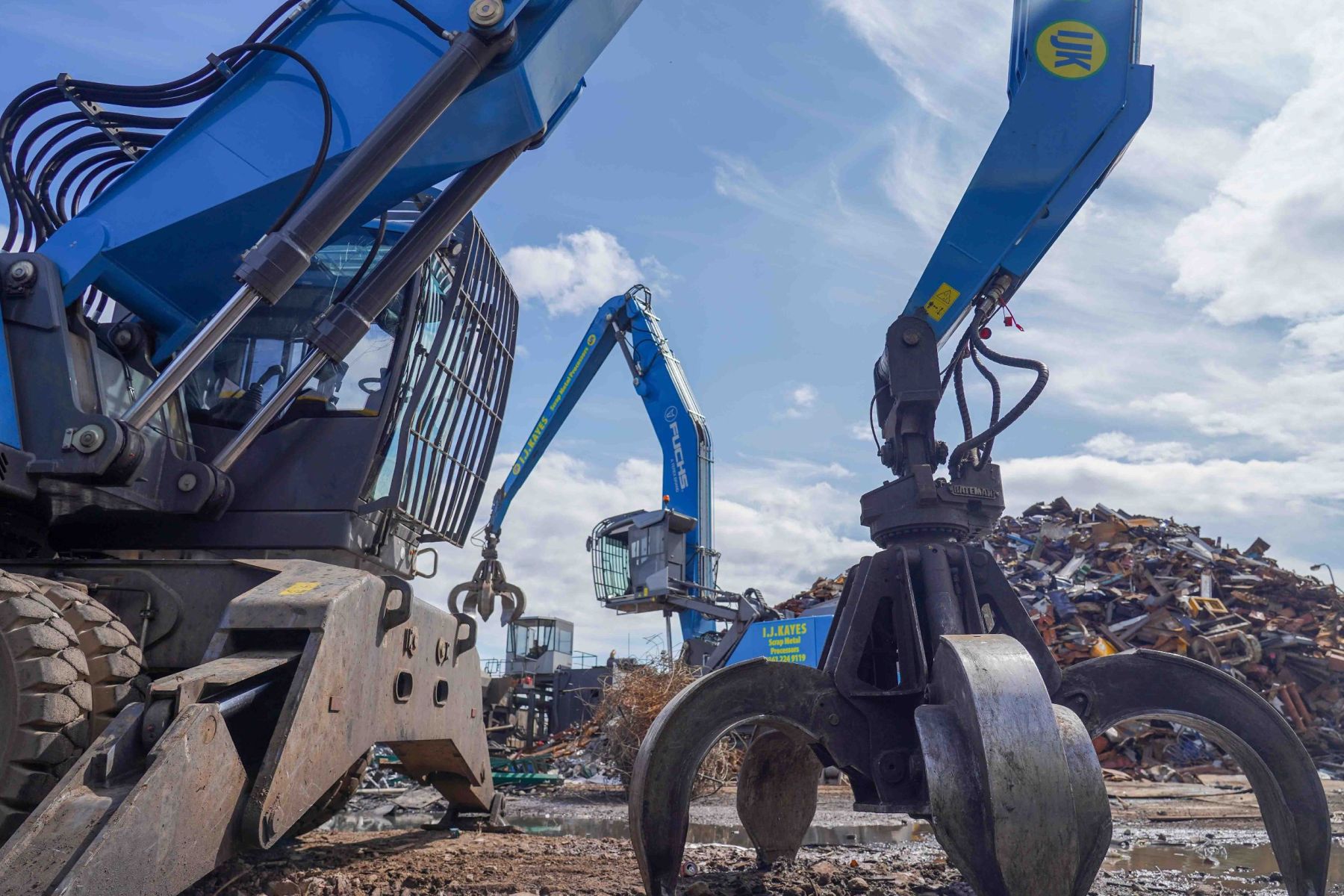 Scrap handling and processing equipment from Blue Group